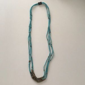 Noonday Collection Adrift necklace, turquoise